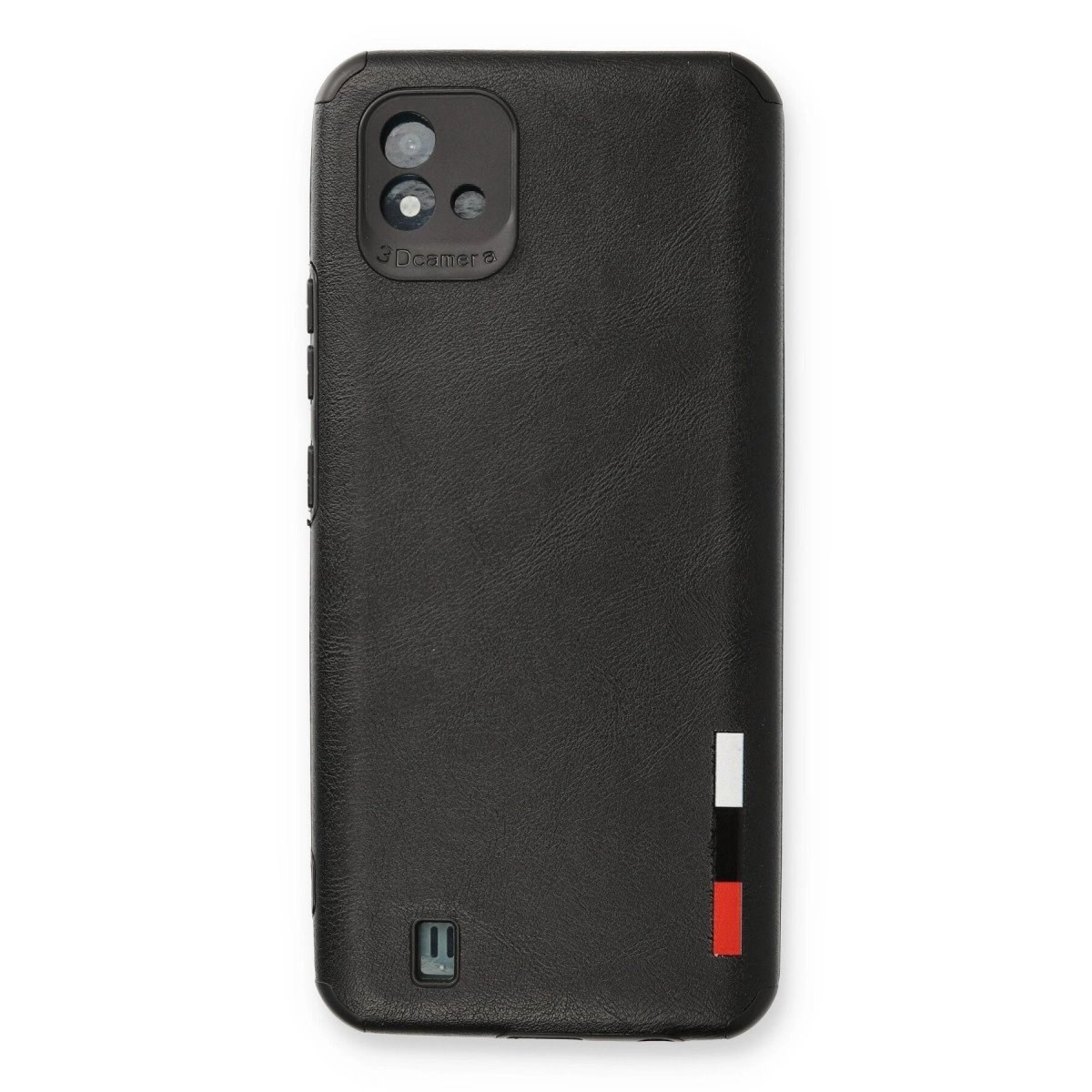 Realme C11 2021 Kılıf Loop Deri Silikon - Siyah