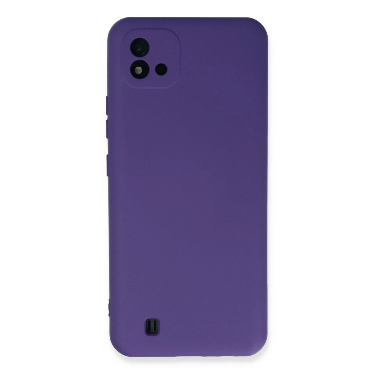 Realme C11 2021 Kılıf Nano İçi Kadife Silikon - Mor