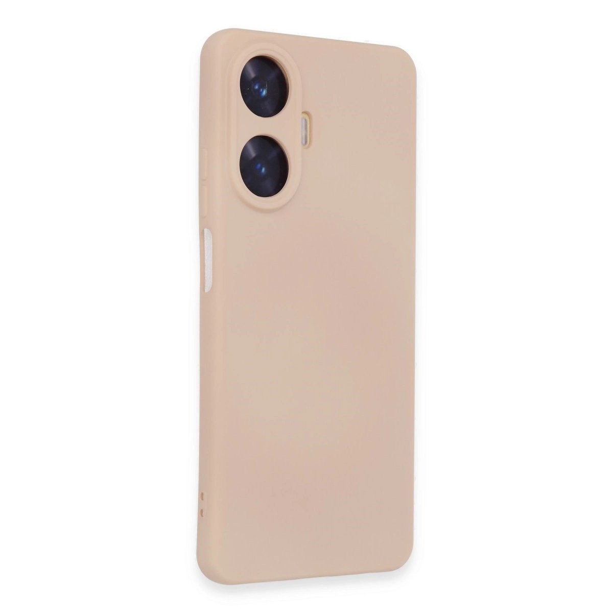 Realme C55 Kılıf Nano İçi Kadife Silikon - Pudra