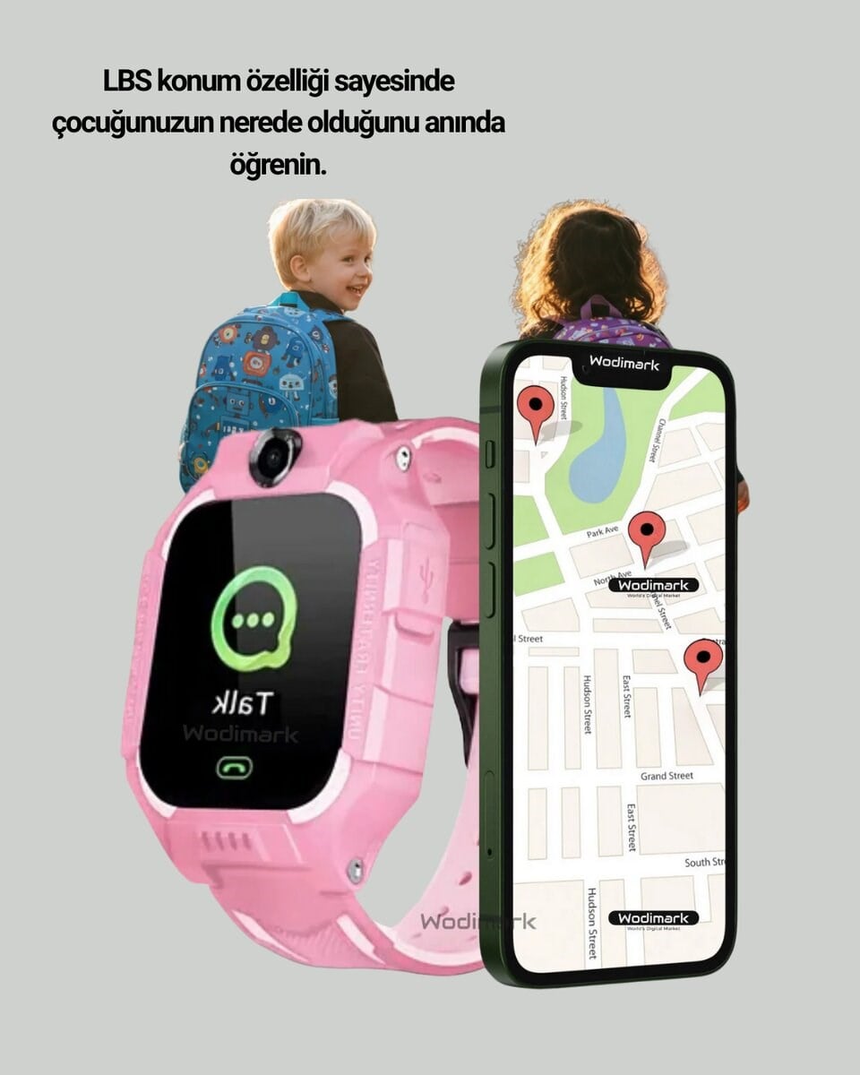 S10 Akıllı Çocuk Saati Çift Yönlü Konuşma ve SOS Fonksiyonu