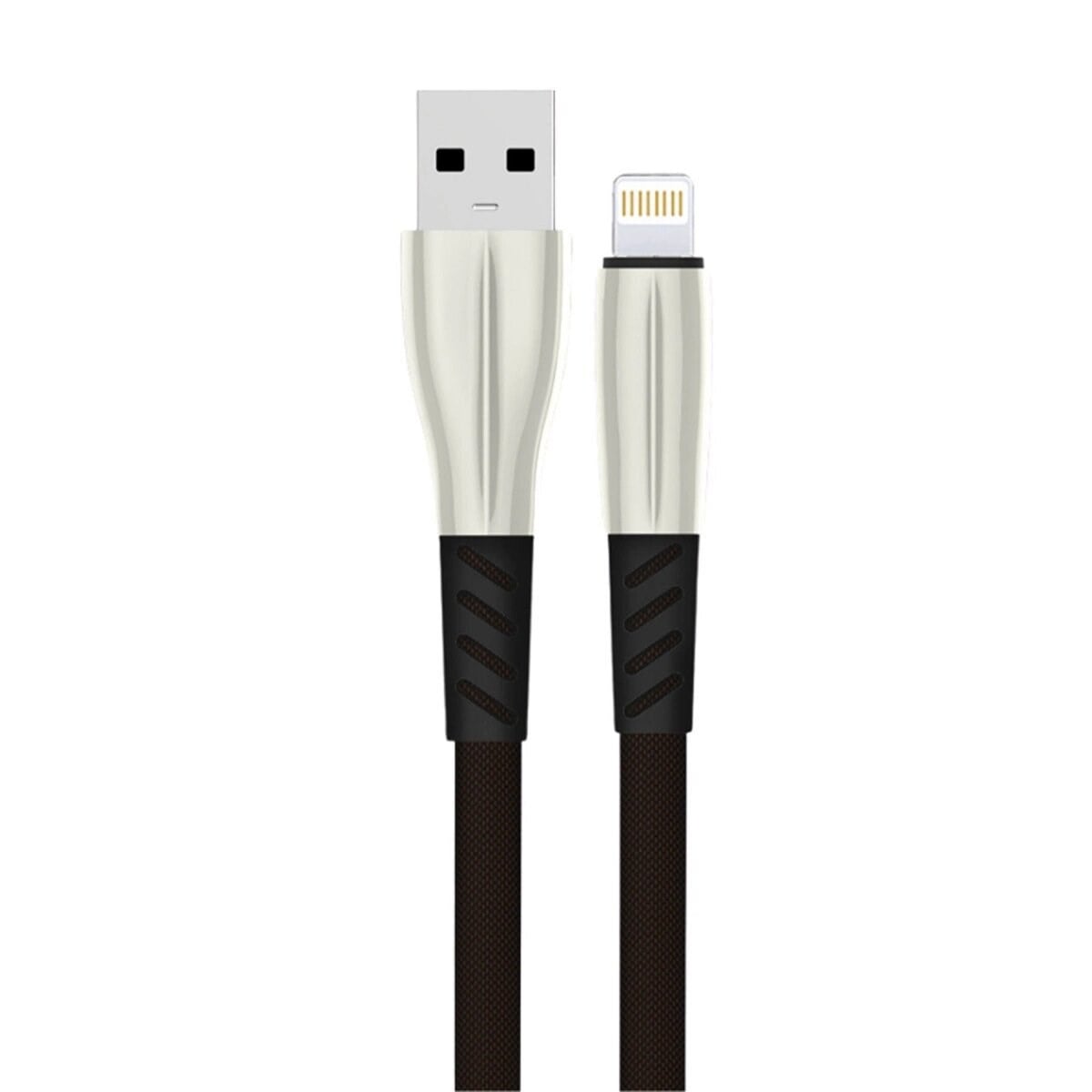 S89 Metal Uçlu Lightning Kablo İphone Uyumlu 1m 2.4a - Siyah