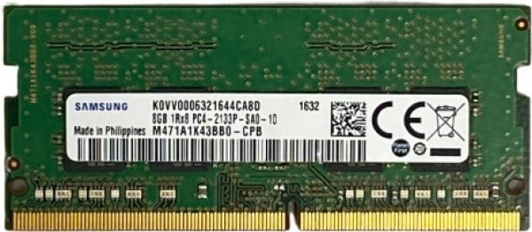SAMSUNG 8GB DDR4 2133MHZ ECC NOTEBOOK RAM VALUE M471A1K43BB0-CPB