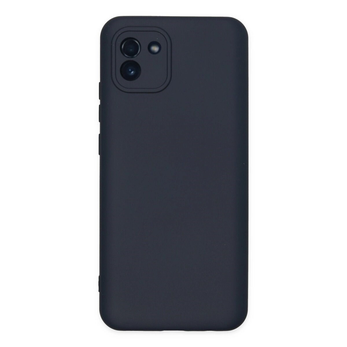 Samsung Galaxy A03 Kılıf Nano İçi Kadife Silikon - Lacivert
