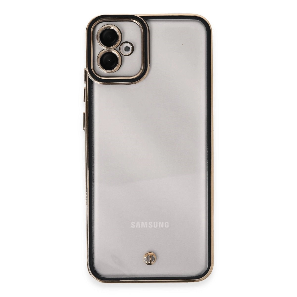 Samsung Galaxy A04e Kılıf Liva Lens Silikon - Siyah