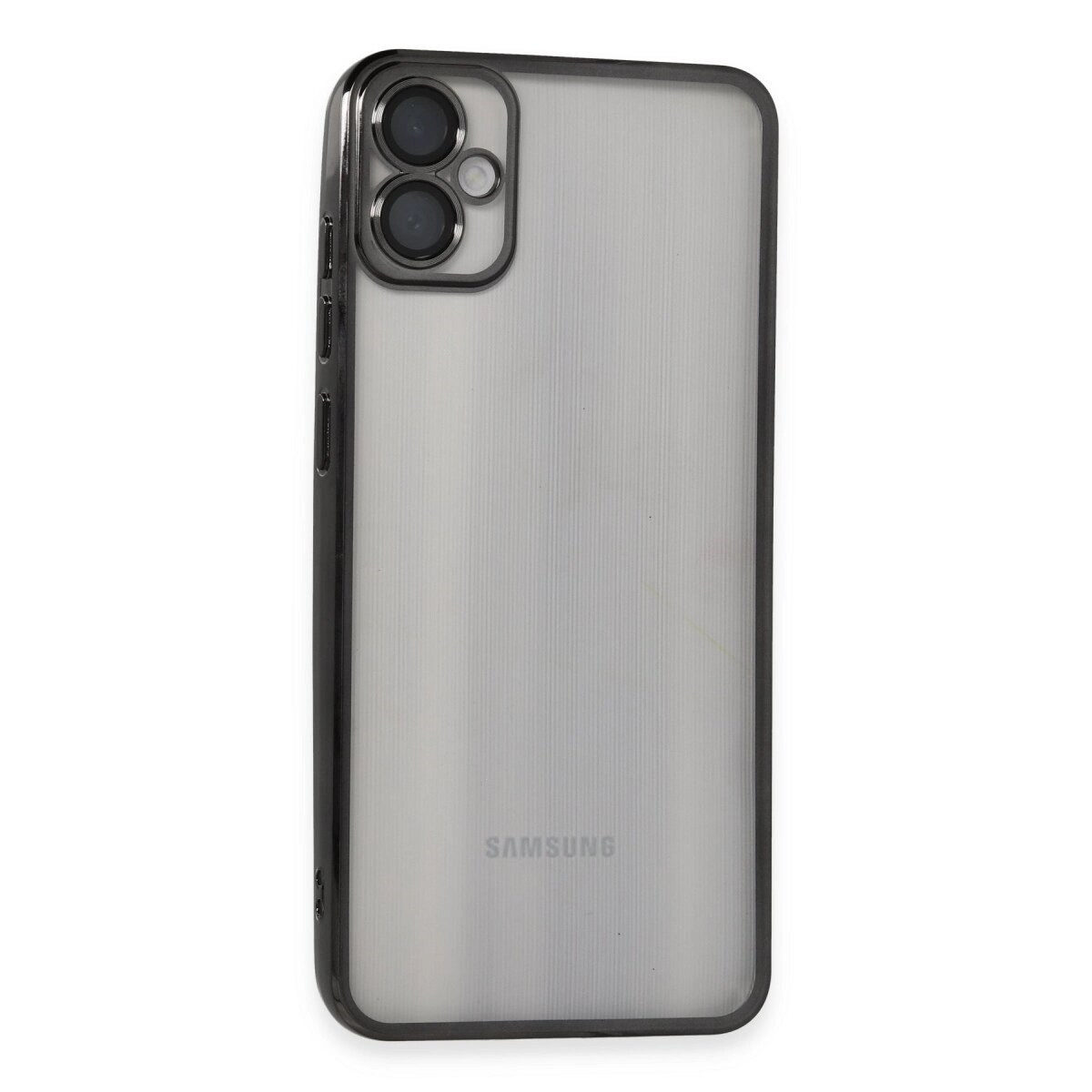 Samsung Galaxy A05 Kılıf Razer Lensli Silikon - Siyah