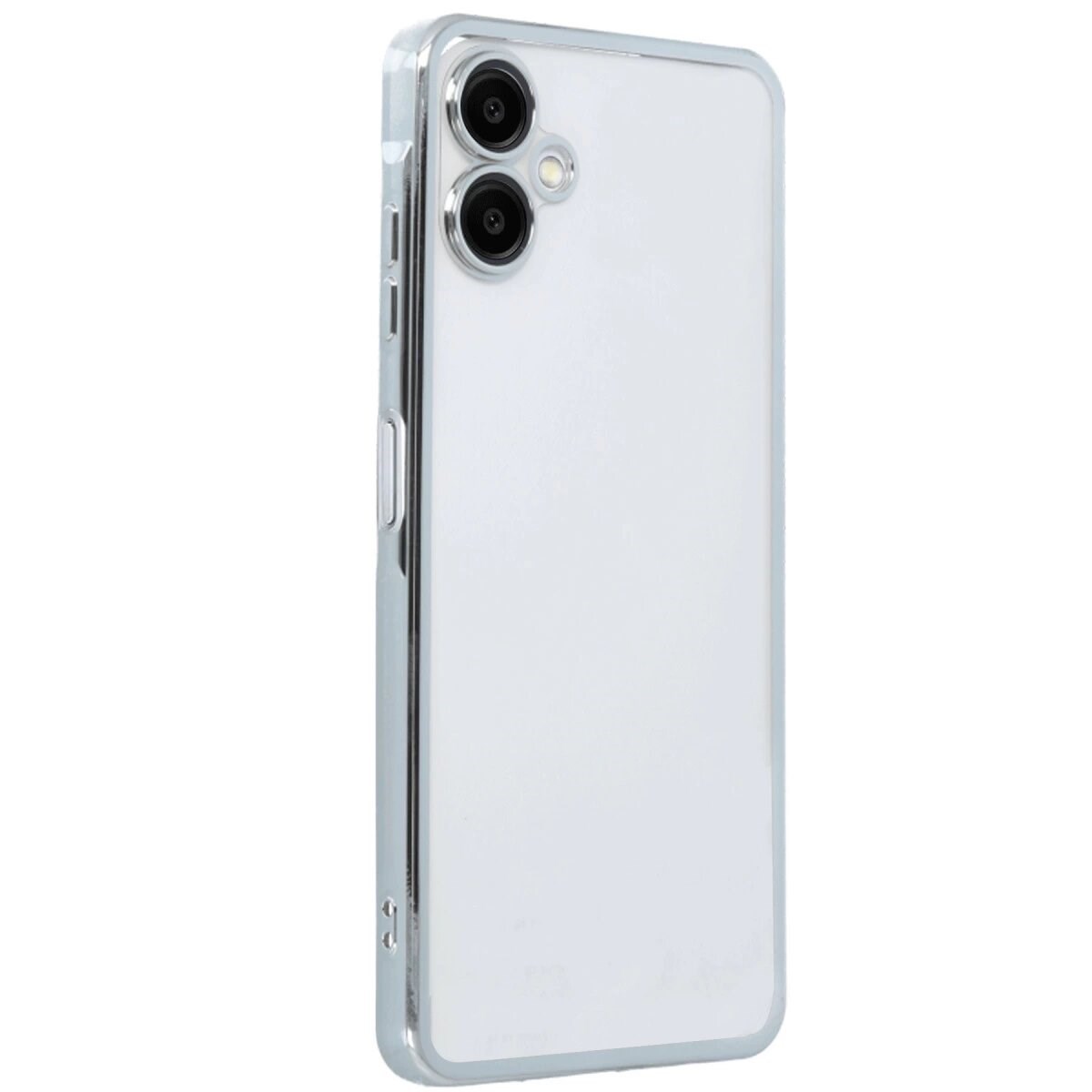 Samsung Galaxy A06 Kılıf Razer Lensli Silikon - Gümüş