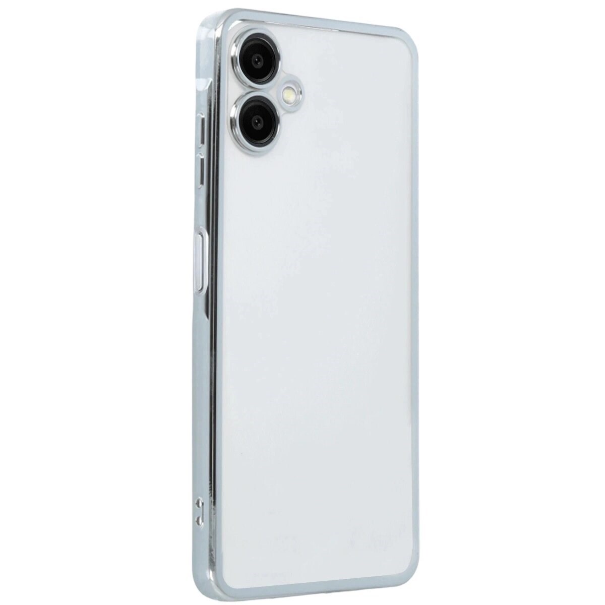 Samsung Galaxy A07 4g Razer Lensli Silikon - Gümüş
