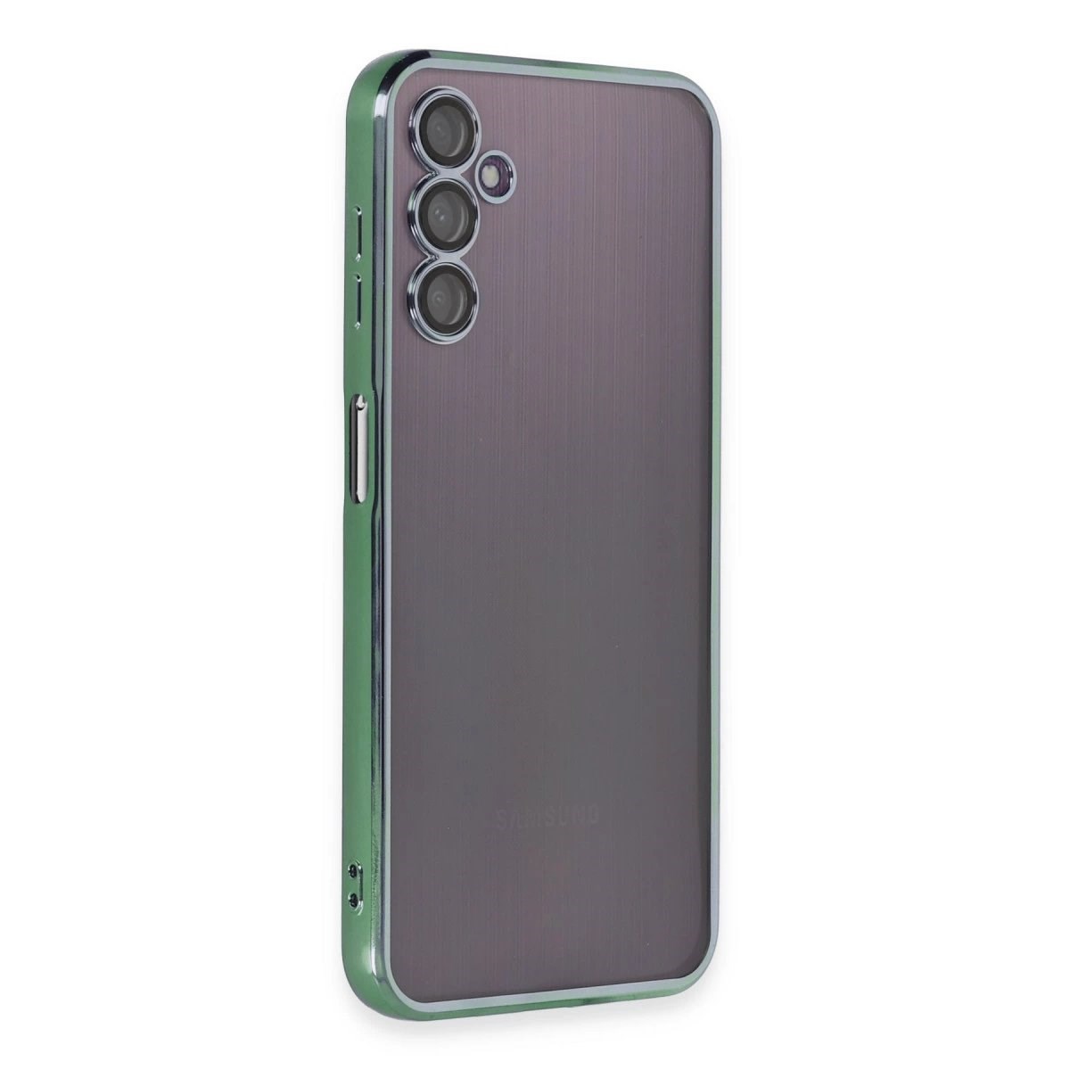 Samsung Galaxy A14 4g Kılıf Razer Lensli Silikon - Yeşil