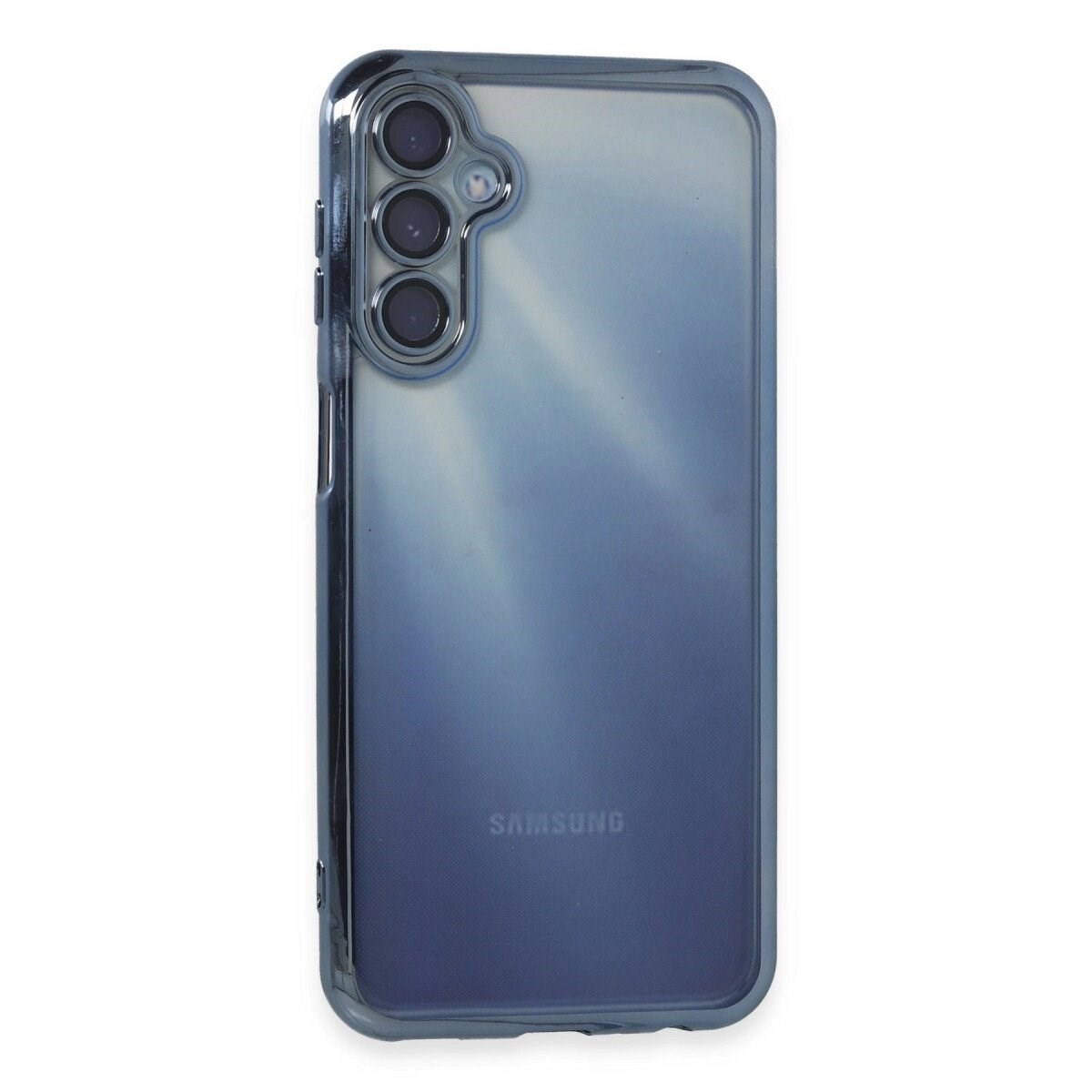 Samsung Galaxy A15 4g Kılıf Razer Lensli Silikon - Açık Mavi