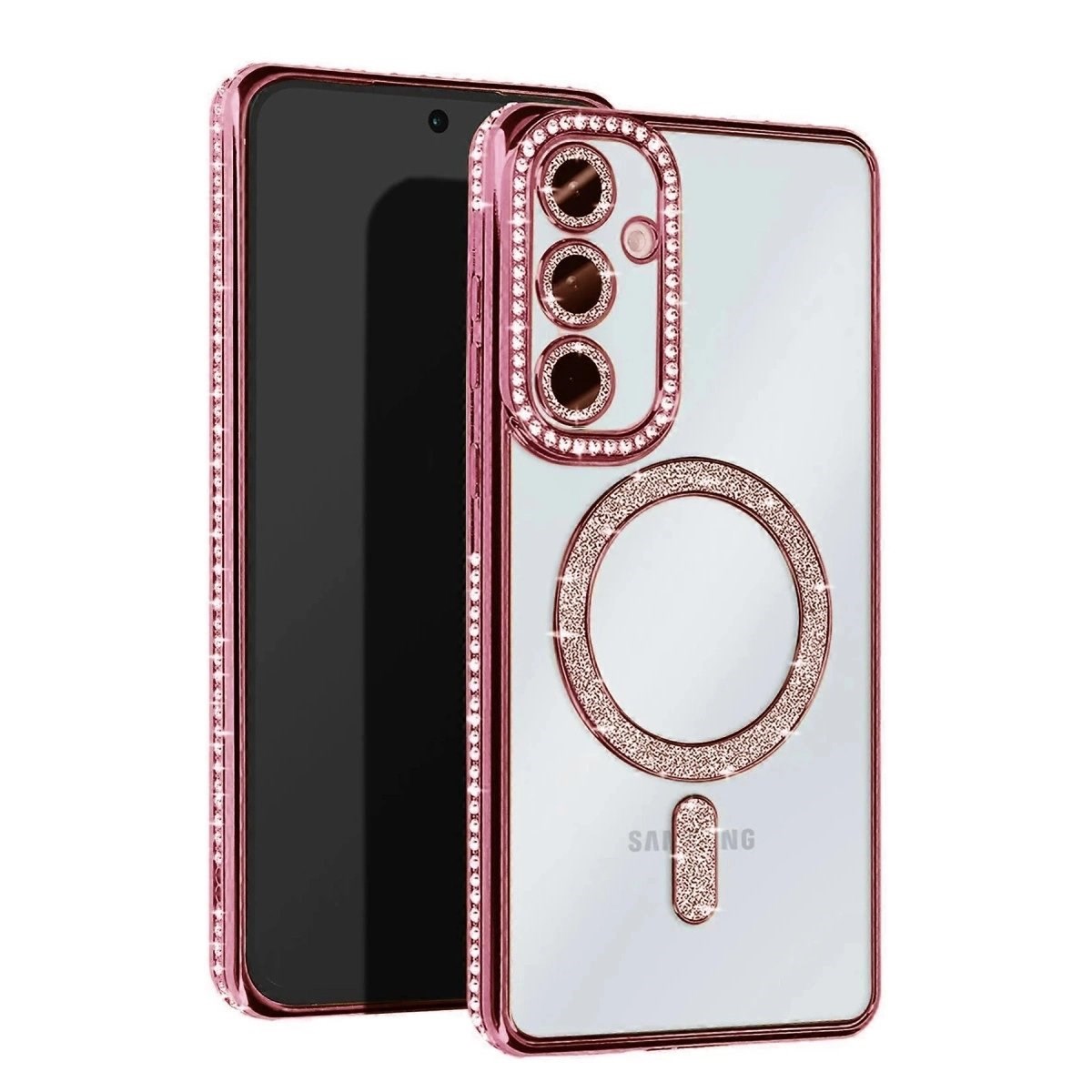 Samsung Galaxy A17 5g Joke Simli Magneticsafe Kılıf - Pembe