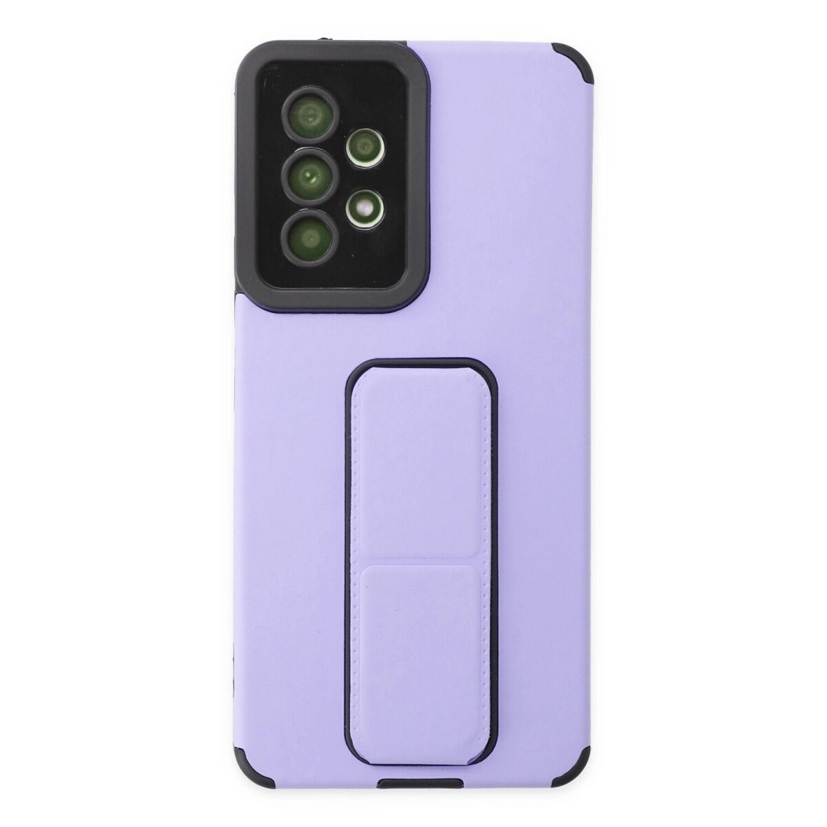 Samsung Galaxy A53 5g Kılıf Mega Standlı Silikon - Lila