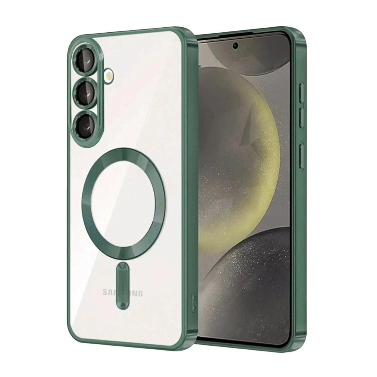 Samsung Galaxy A57 5g Kross Magneticsafe Kapak - Koyu Yeşil