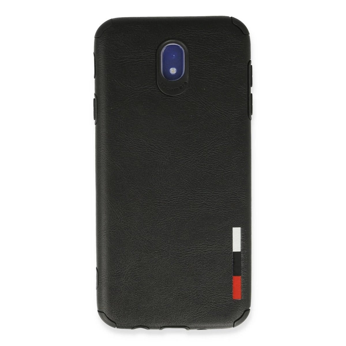 Samsung Galaxy J7 Pro / J730 Kılıf Loop Deri Silikon - Siyah
