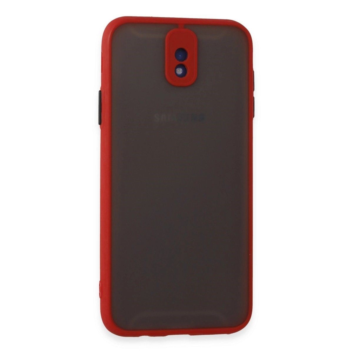 Samsung Galaxy J7 Pro / J730 Kılıf Montreal Silikon Kapak - Kırmızı