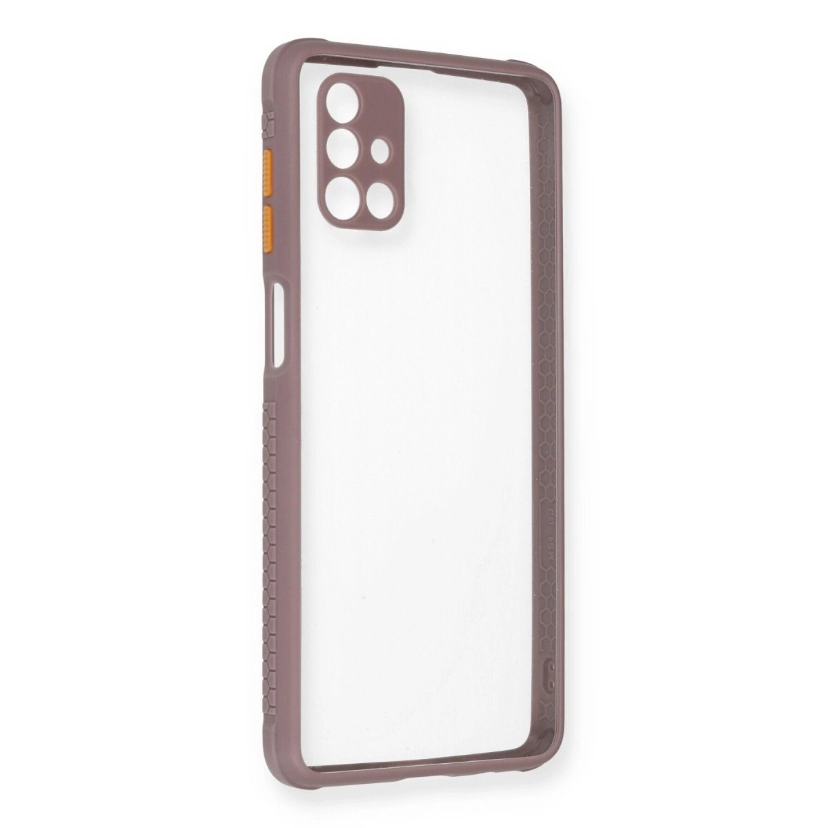 Samsung Galaxy M51 Kılıf Miami Şeffaf Silikon - Açık Mor