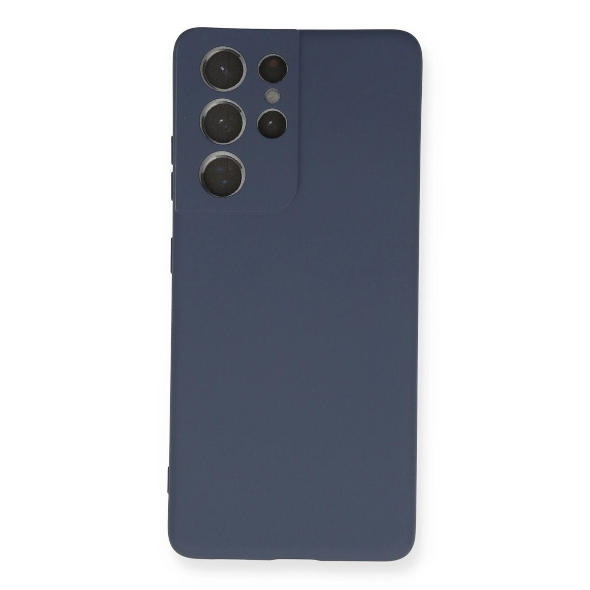 Samsung Galaxy S21 Ultra Kılıf Nano İçi Kadife Silikon - Gri