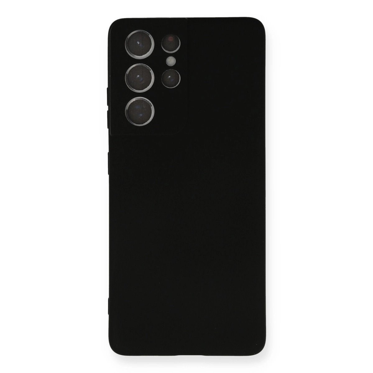 Samsung Galaxy S21 Ultra Kılıf Nano İçi Kadife Silikon - Siyah