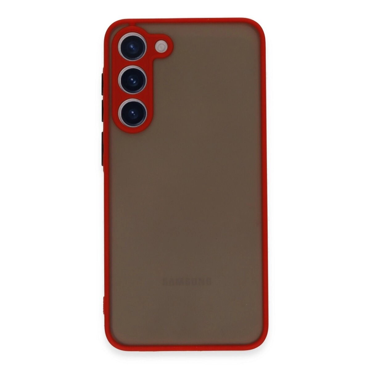 Samsung Galaxy S23 Plus Kılıf Montreal Silikon Kapak - Kırmızı