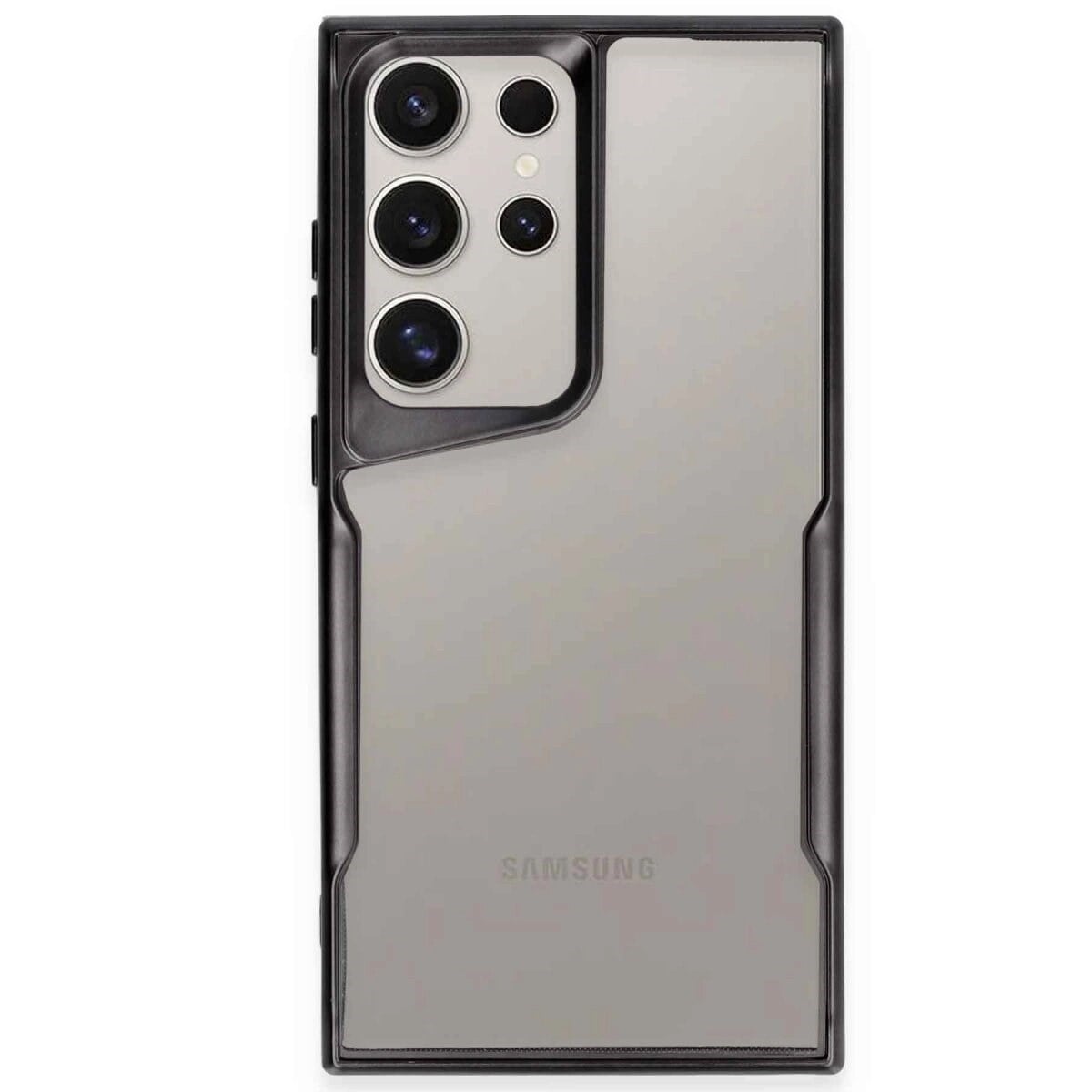 Samsung Galaxy S23 Ultra Kılıf Boyi Silikon Kapak - Siyah
