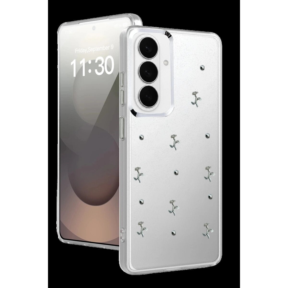 Samsung Galaxy S26 Plus Fiyonk Desenli Kapak - Desen 4
