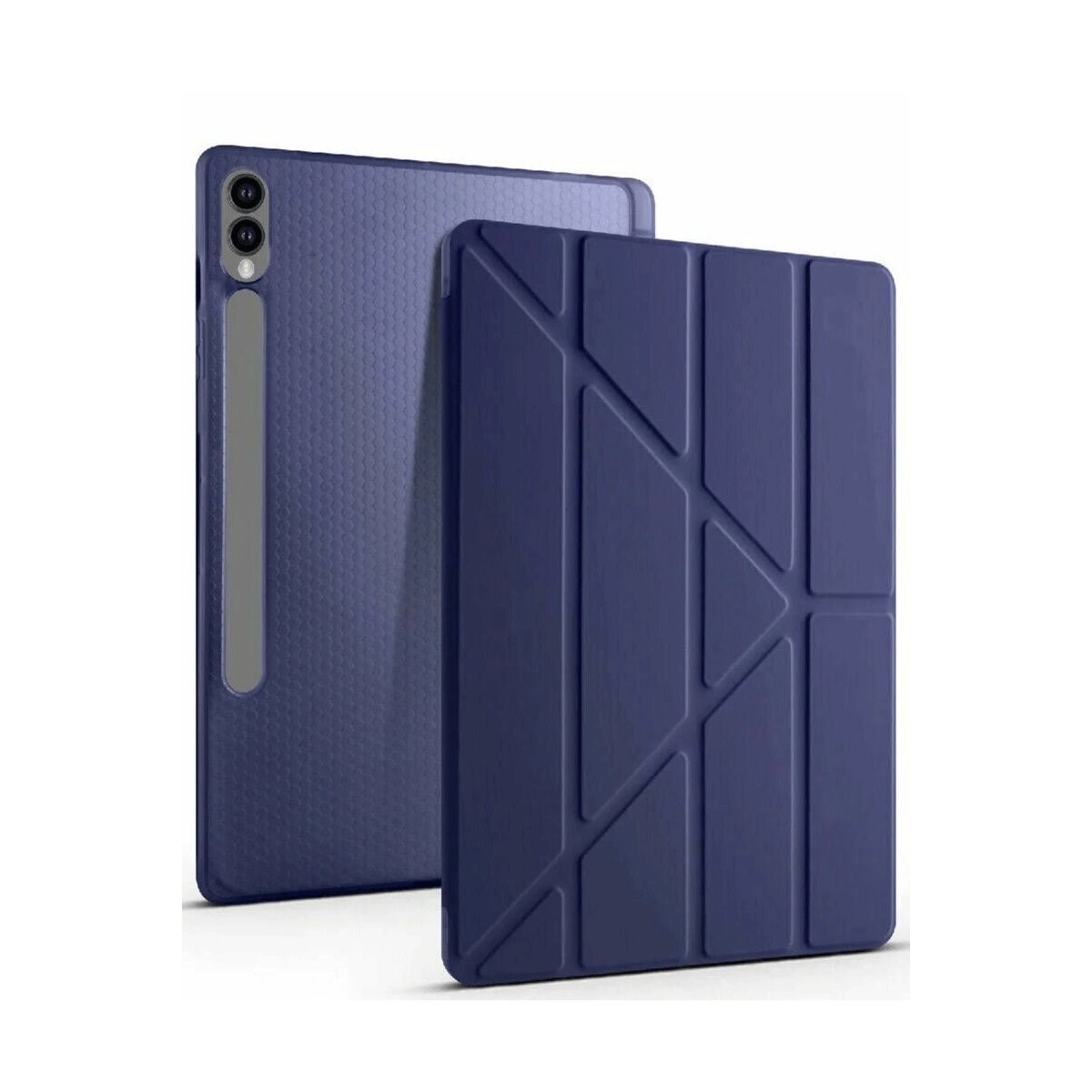 Samsung Galaxy X610 Tab S9 Fe Plus 12.4 Kılıf Kalemlikli Mars Tablet Kılıfı - Lacivert