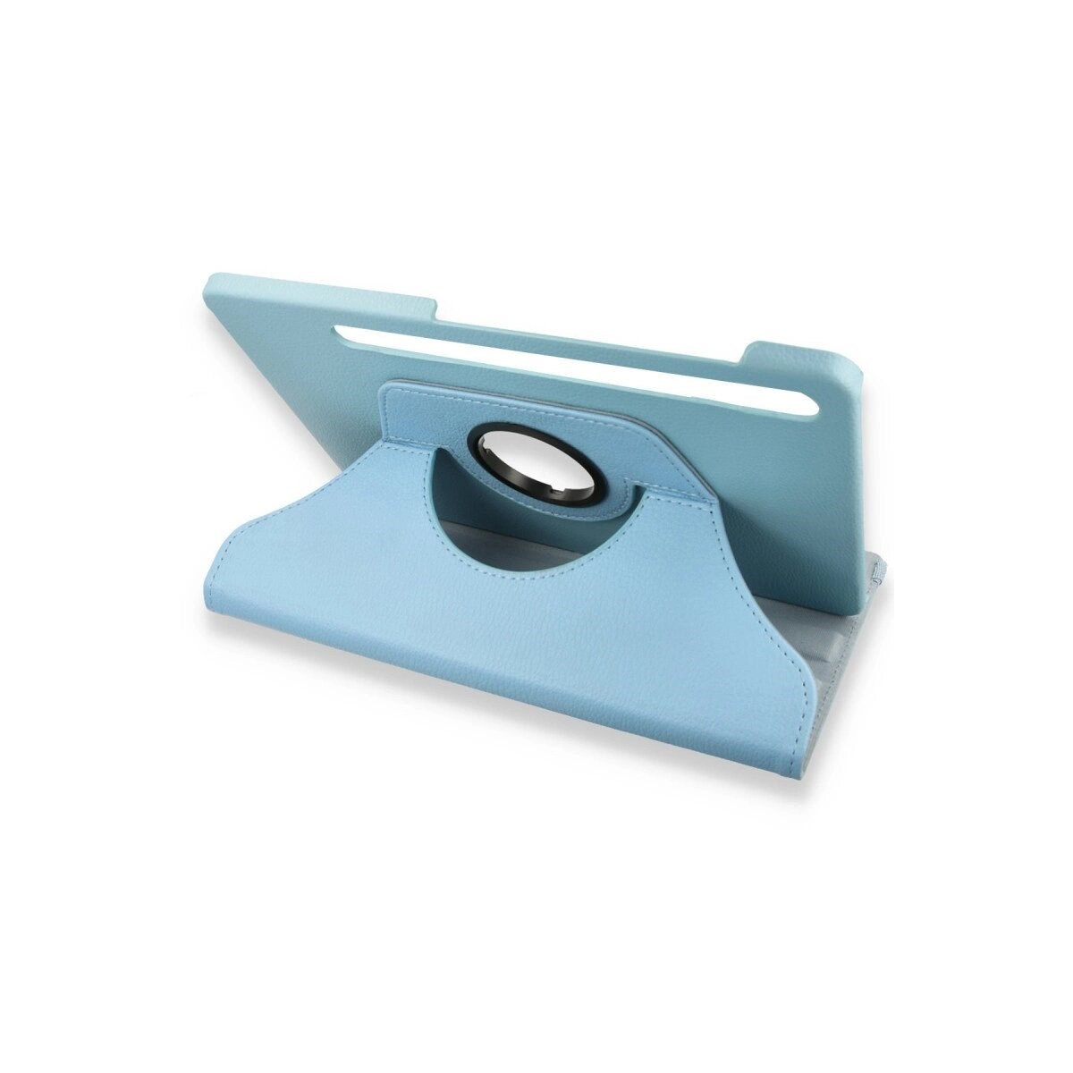 Samsung Galaxy X800 Tab S8 Plus 12.4 Kılıf 360 Tablet Deri Kılıf - Turkuaz