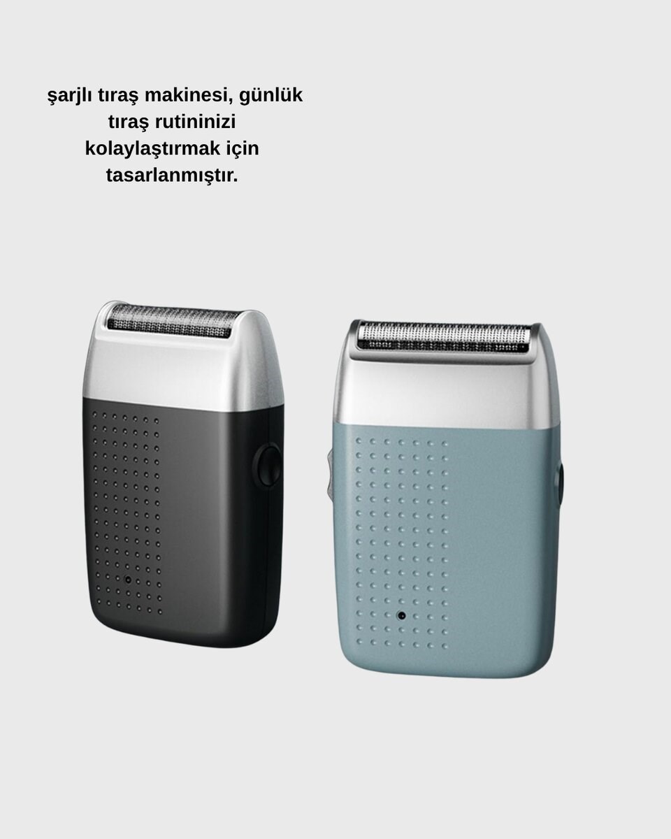 Şarjlı Kuru Kullanım Tıraş Makinesi – Kablosuz, Taşınabilir