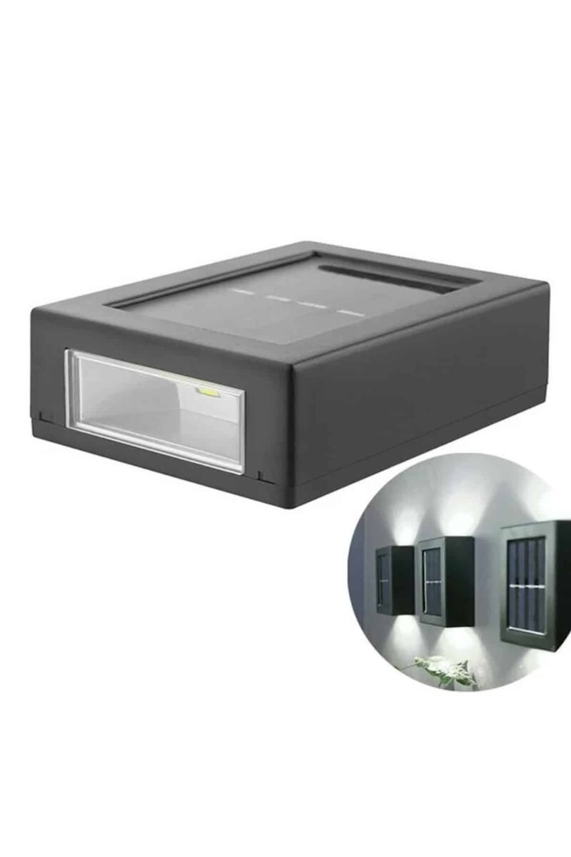 Solar Lamba Dekoratif Aplik Su Geçirmez Led Işıklı Duvar Lambası