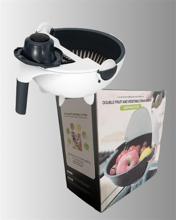 Süzgeçli Çok Fonksiyonlu Döner Rende ve Doğrayıcı