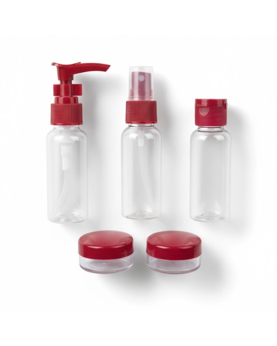 Taşınabilir 5 Parça Seyahat Kozmetik Dolum Seti 30 ml