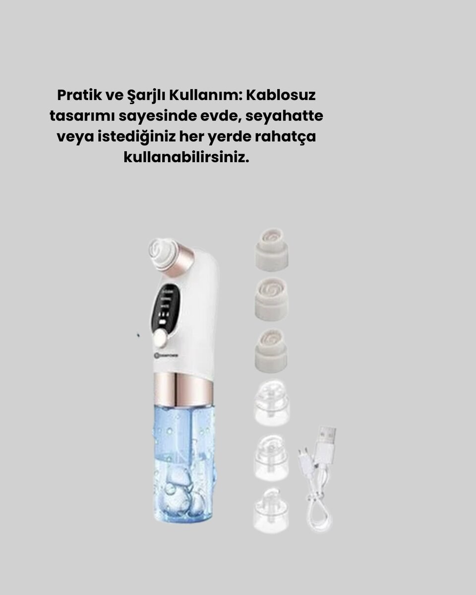 Titreşimli Elektrikli Gözenek Açıcı – Siyah Nokta ve Yağ Arındırıcı