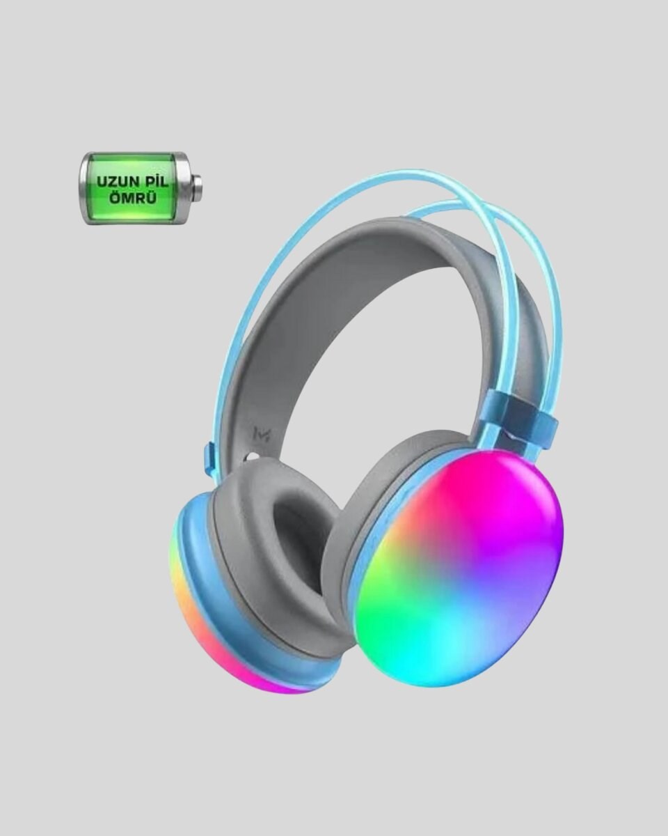 Type-C Şarjlı RGB Işıklı Bluetooth Oyuncu Kulaklığı