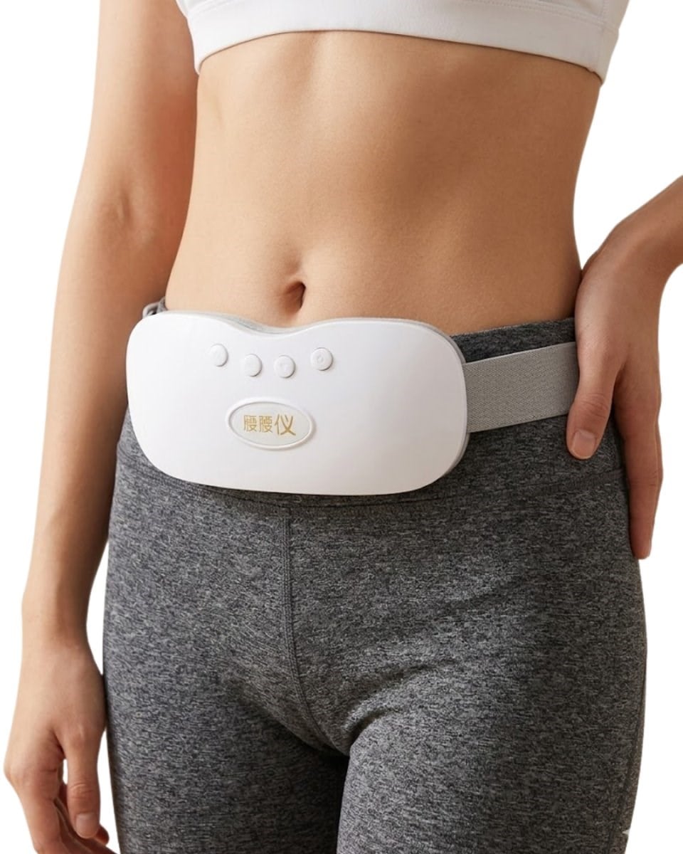 USB Şarjlı Kızılötesi Isıtmalı Titreşimli Kadın Bel ve Karın Masaj Kemeri 4000mAh