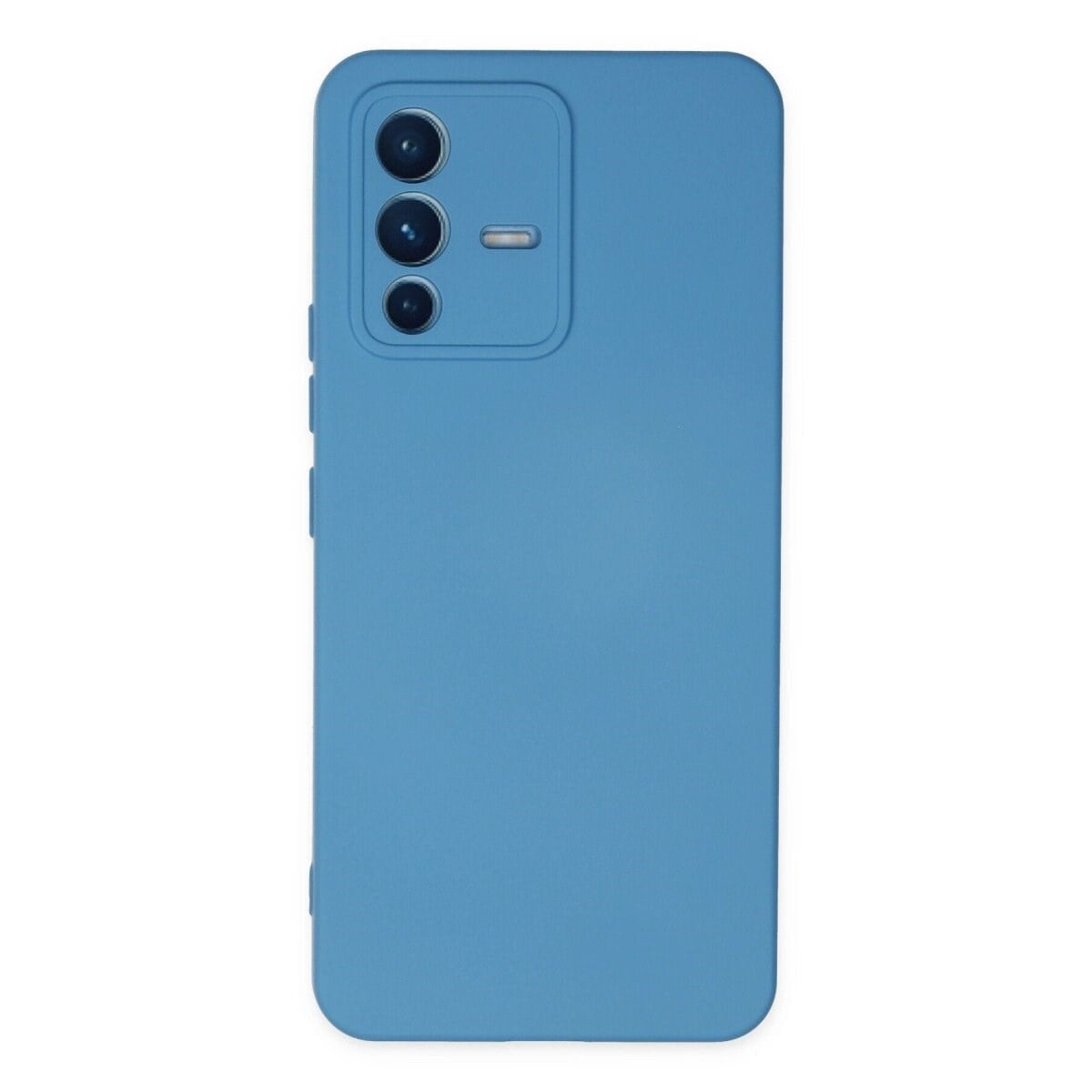 Vivo V23 5g Kılıf Nano İçi Kadife Silikon - Mavi