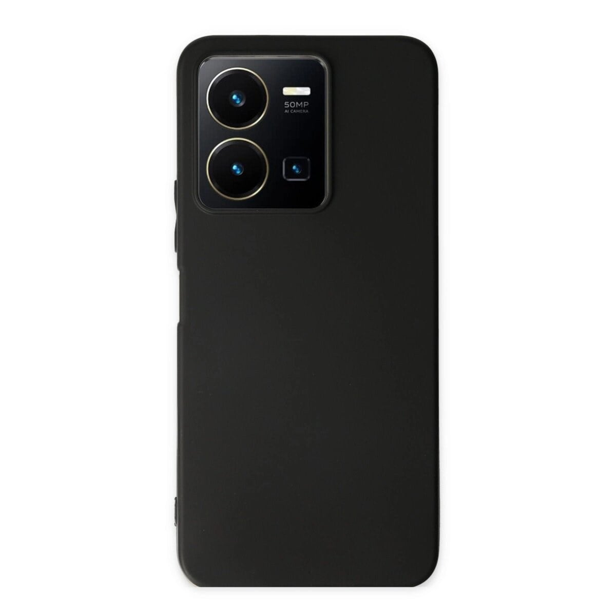 Vivo Y35 Kılıf First Silikon - Siyah