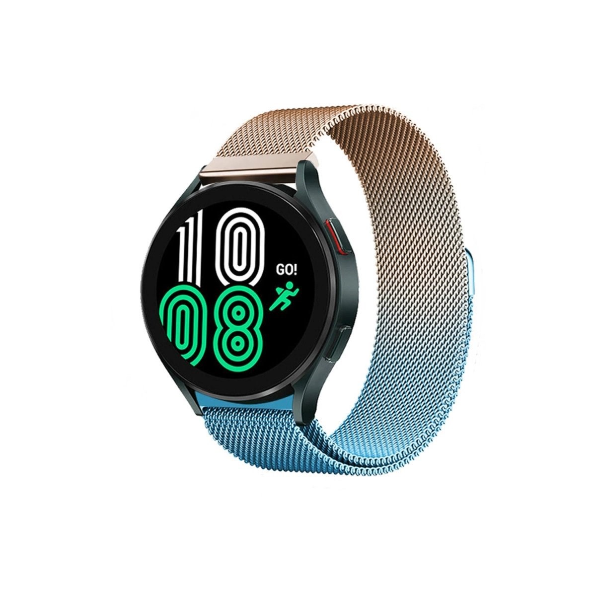 Watch 20mm Metal Mıknatıslı Kordon - Metalik Gold-mavi