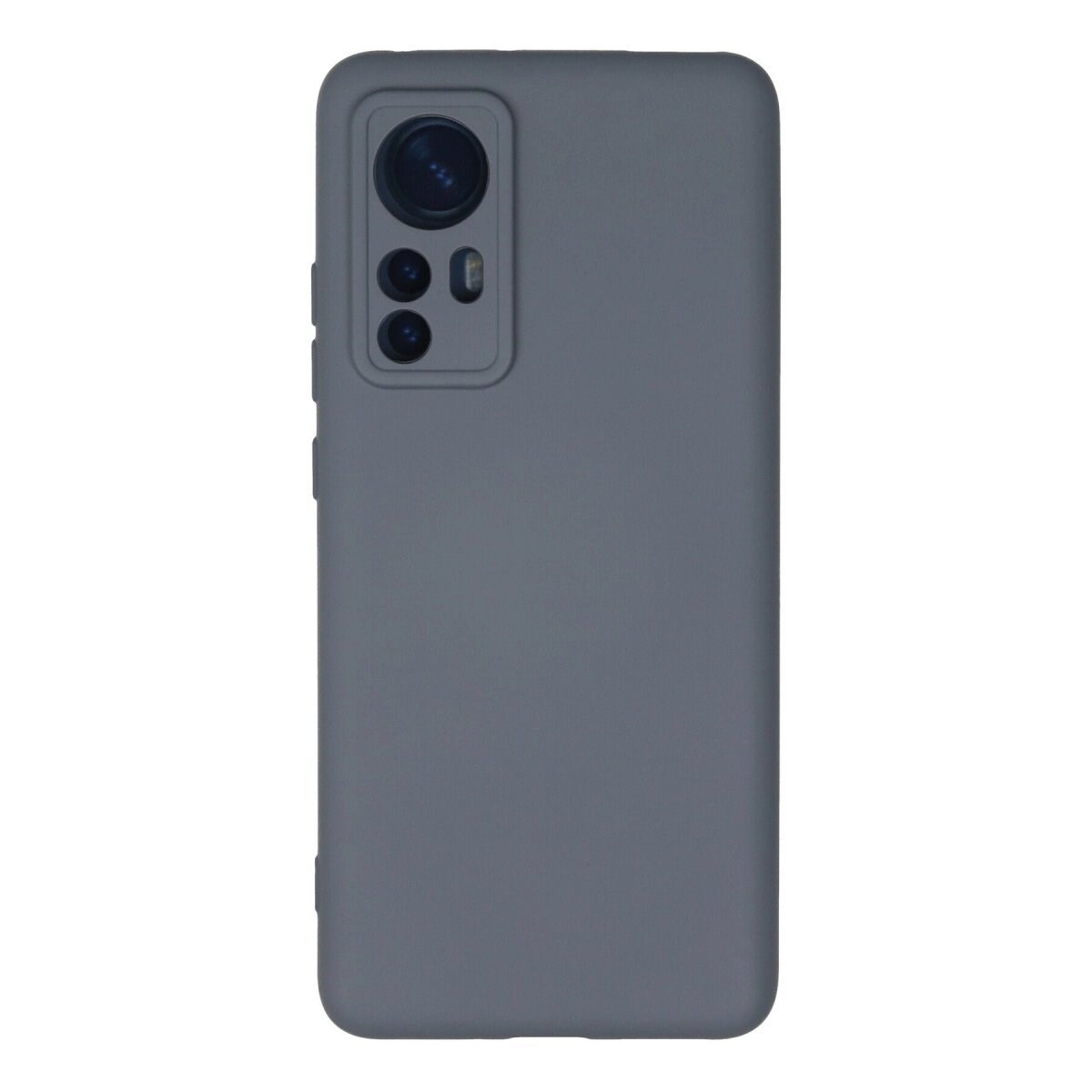 Xiaomi Mi 12 Kılıf Nano İçi Kadife Silikon - Gri