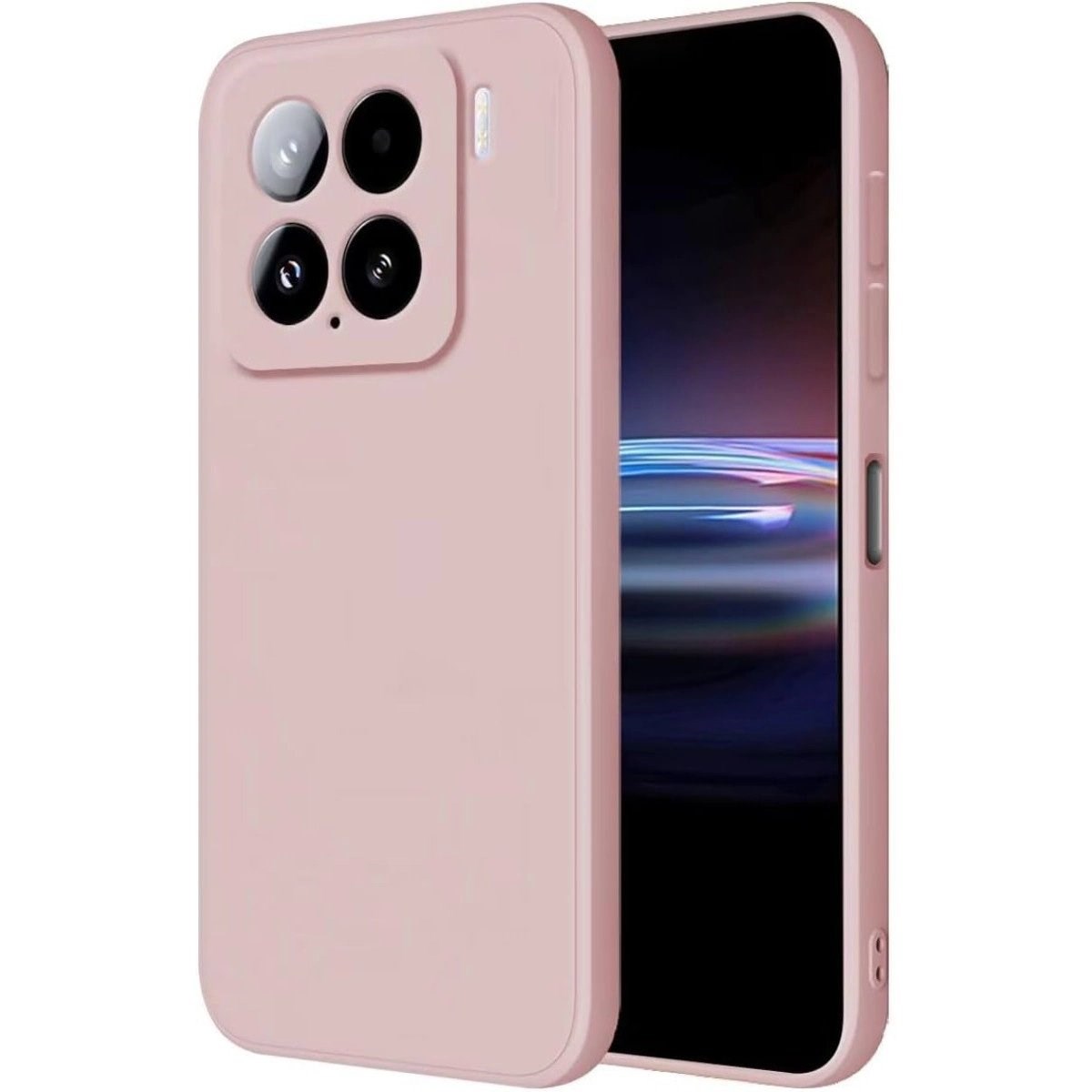 Xiaomi Mi 15 Kılıf Nano İçi Kadife Silikon - Pudra