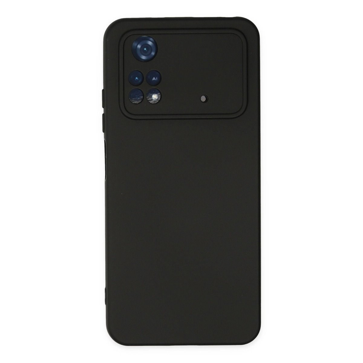 Xiaomi Poco M4 Pro 4g Kılıf Nano İçi Kadife Silikon - Siyah