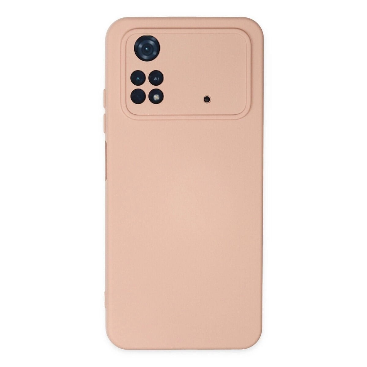 Xiaomi Poco M4 Pro 4g Kılıf Nano İçi Kadife Silikon - Pudra