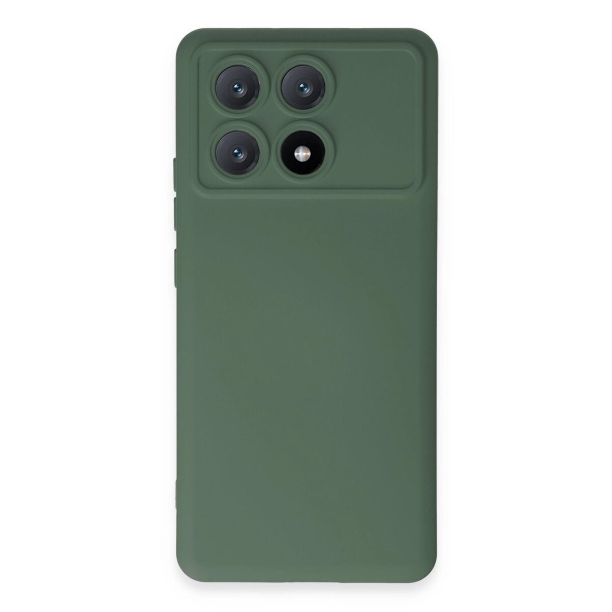 Xiaomi Poco X6 Pro Kılıf Nano İçi Kadife Silikon - Koyu Yeşil