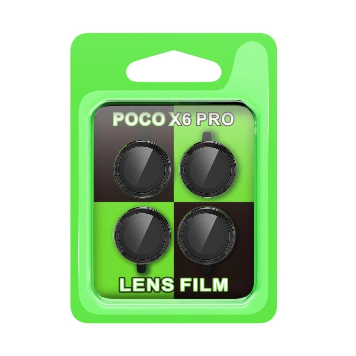 Xiaomi Poco X6 Pro Raze Metal Kamera Lens - Siyah