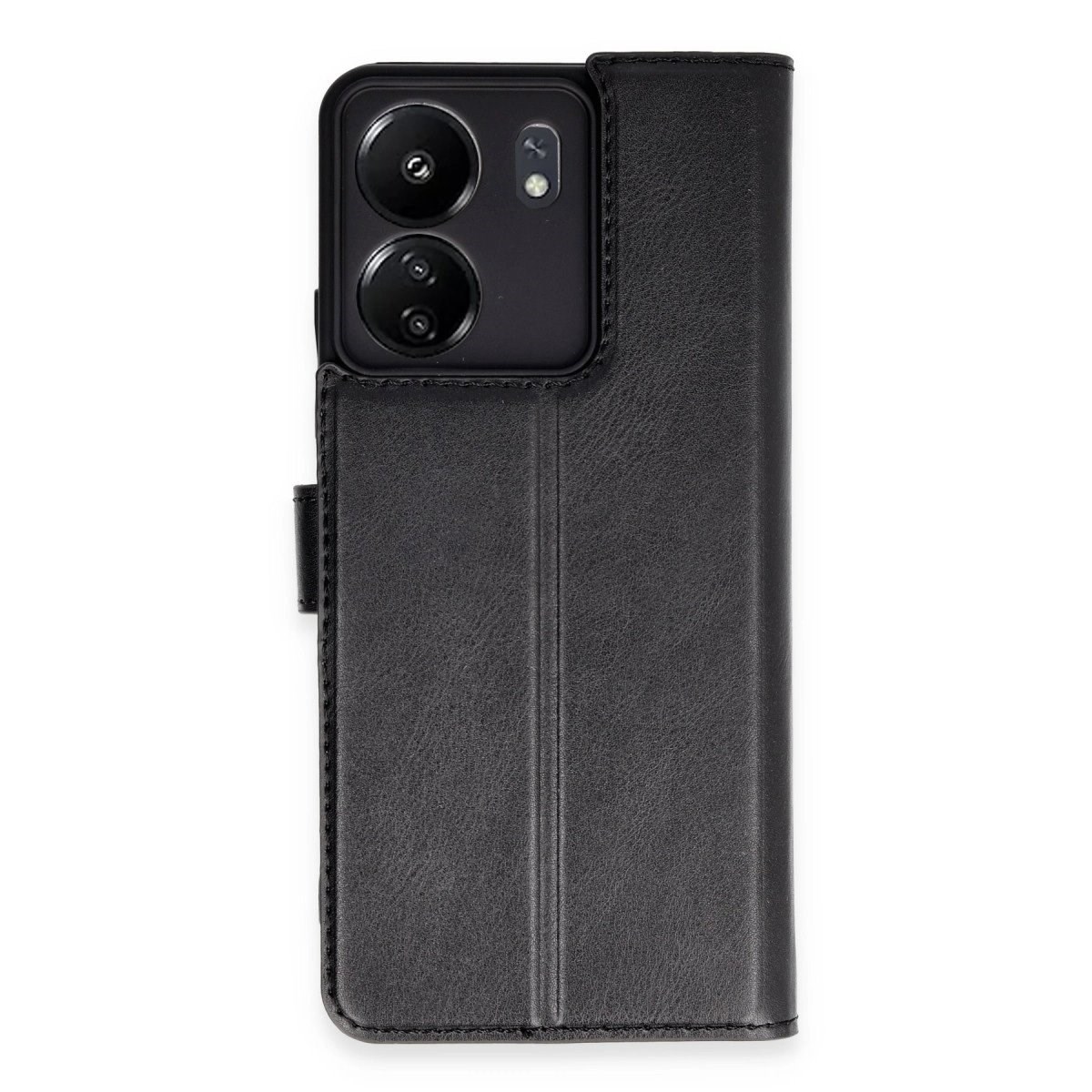 Xiaomi Redmi 13c Kılıf Trend S Plus Kapaklı Kılıf - Siyah