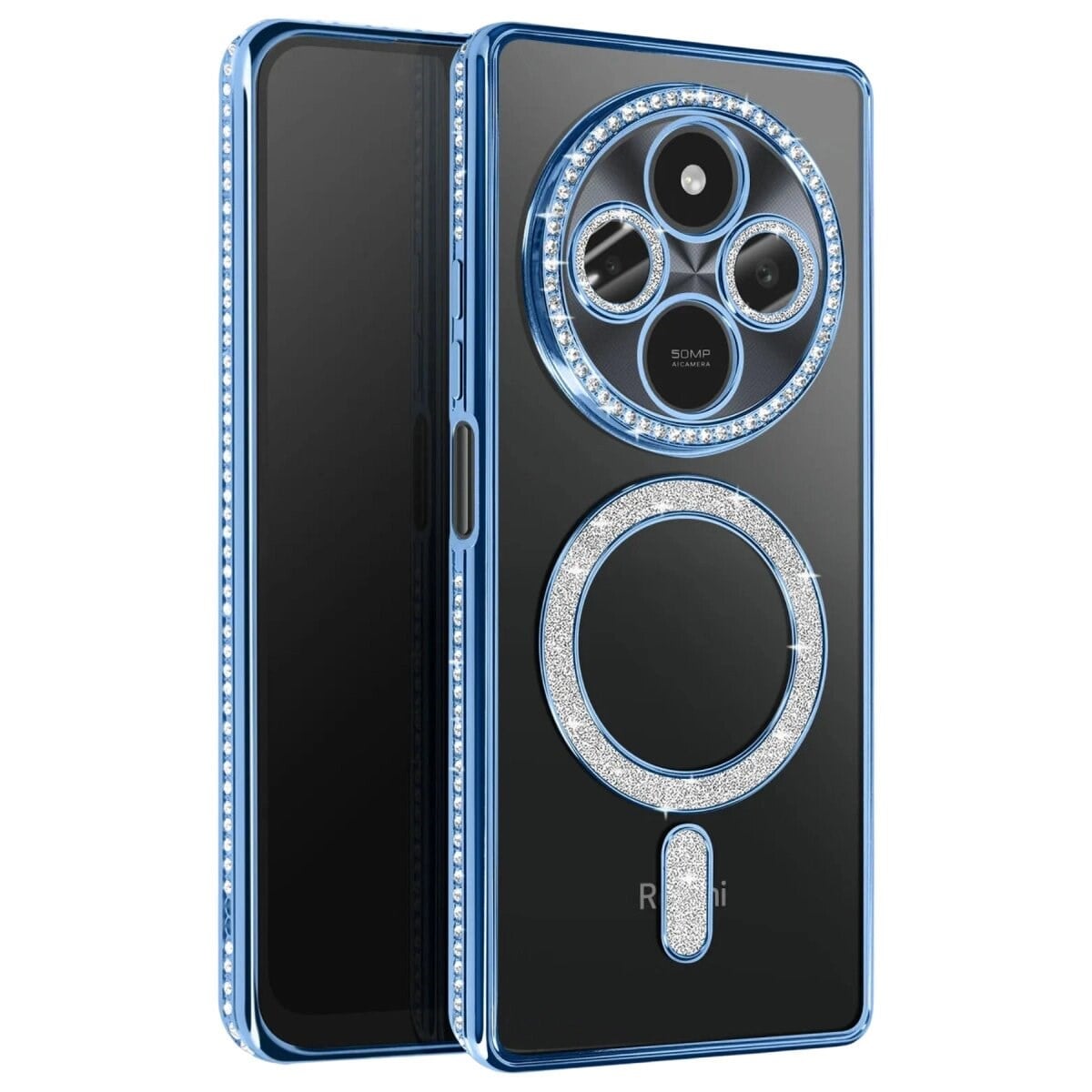 Xiaomi Redmi 14c Joke Simli Magneticsafe Kılıf - Mavi