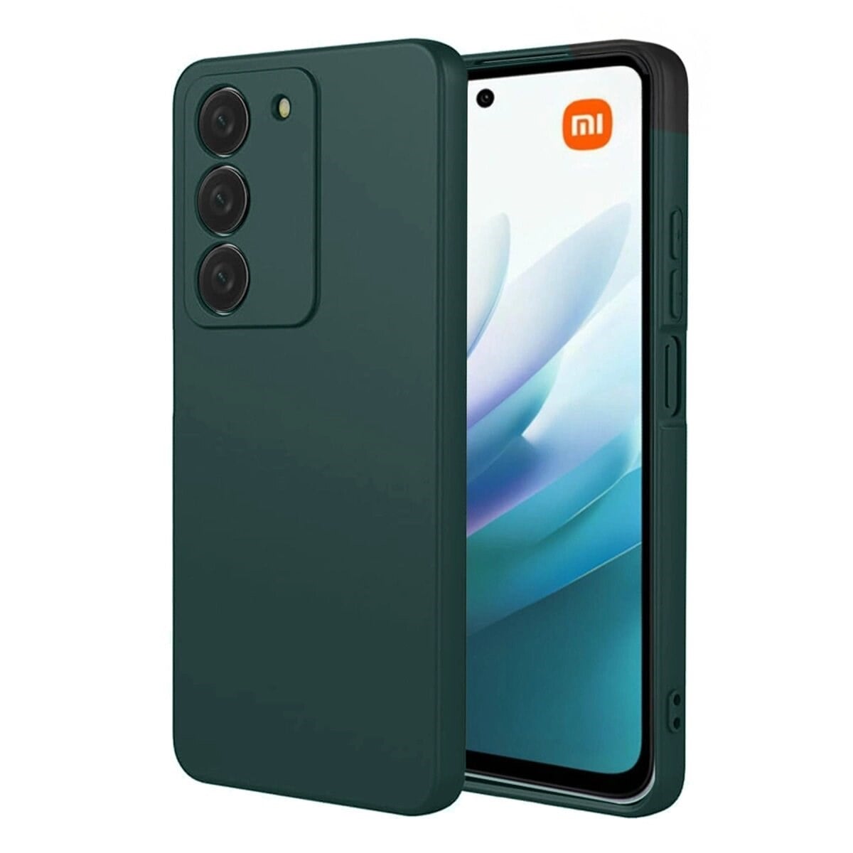 Xiaomi Redmi 15 4g First Silikon - Koyu Yeşil