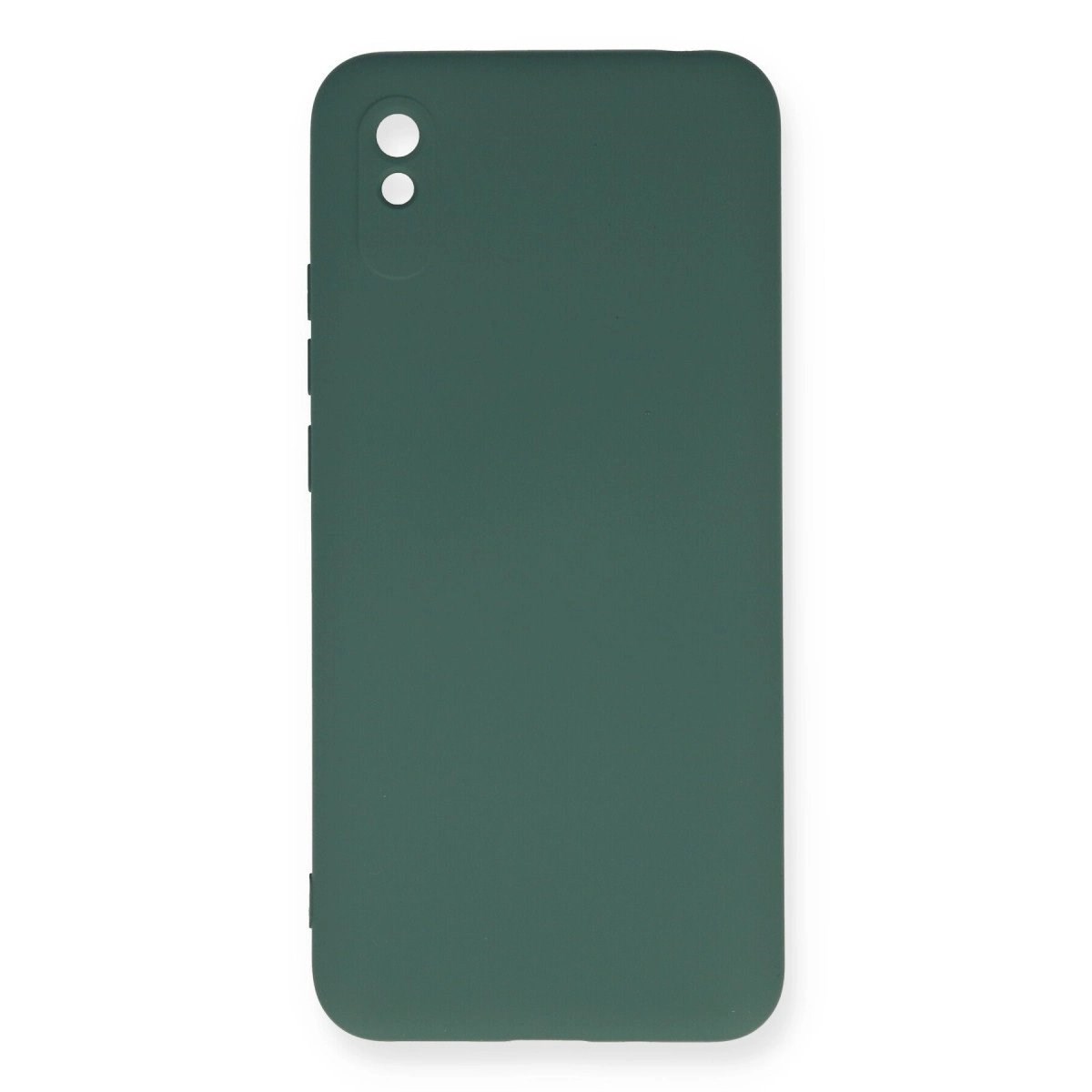 Xiaomi Redmi 9a Kılıf Nano İçi Kadife Silikon - Koyu Yeşil