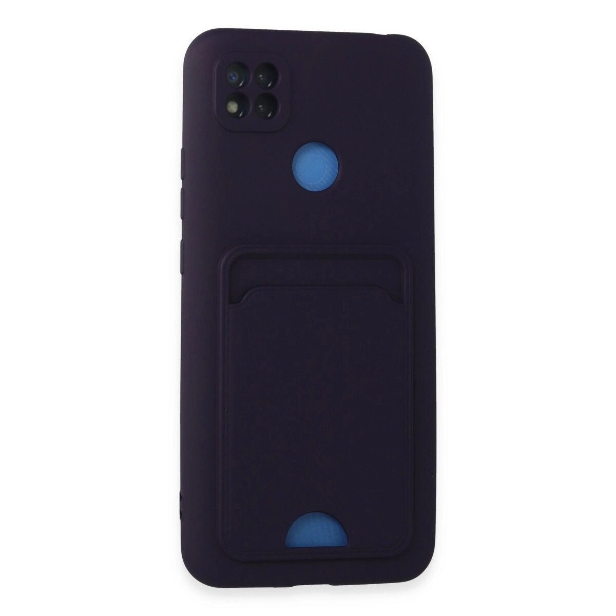 Xiaomi Redmi 9c Kılıf Kelvin Kartvizitli Silikon - Derin Mor