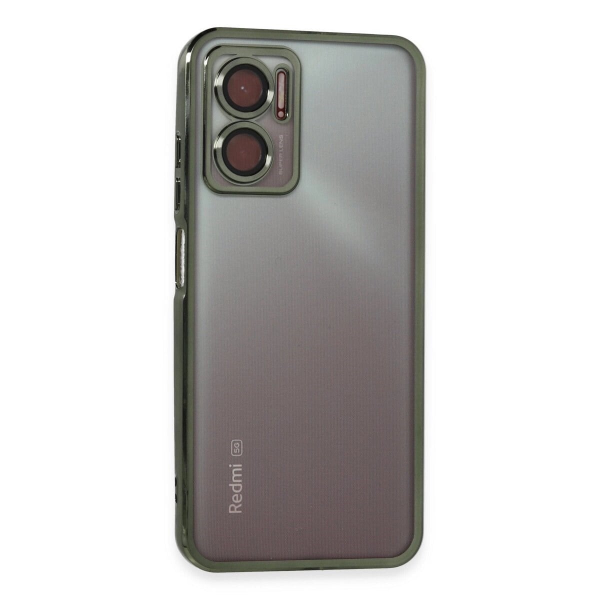 Xiaomi Redmi Note 11e Kılıf Razer Lensli Silikon - Yeşil