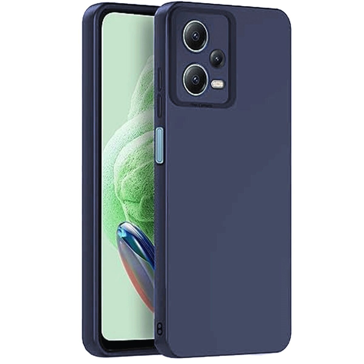 Xiaomi Redmi Note 12 Pro 5g Kılıf Nano İçi Kadife Silikon - Lacivert