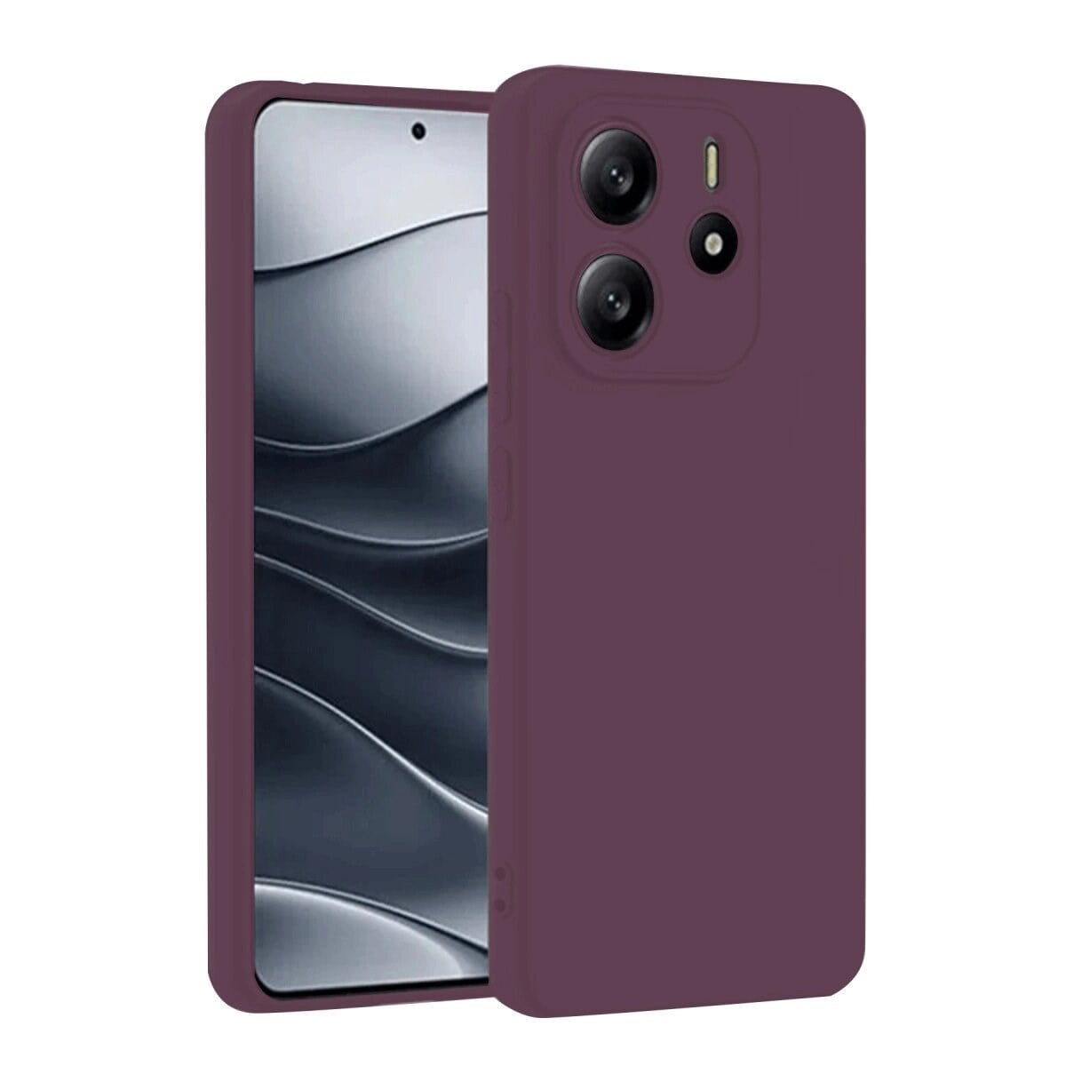 Xiaomi Redmi Note 14 4g Kılıf First Silikon - Mürdüm
